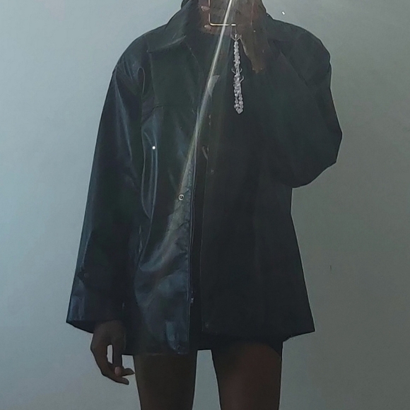 Oversized Black Unisex Jacket - Picture 5 of 7